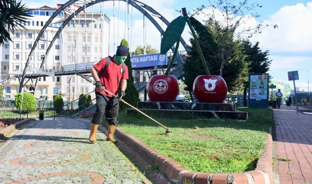 Giresun'da park ve meydanlar yenileniyor