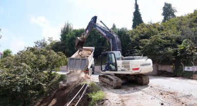 Giresun'da yol ve altyapı çalışmaları devam ediyor