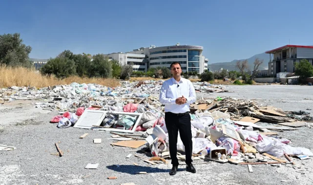 İzmir Bornova'da kaçak molozla topyekün mücadele