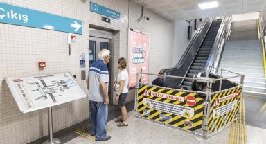 İzmir Metro'nun yürüyen merdiven ve asansörlerine yakın takip