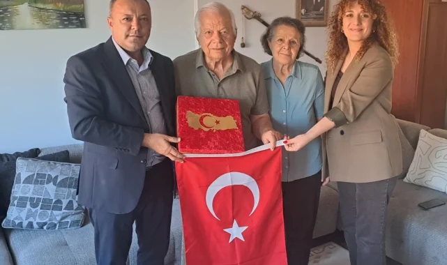 İzmit'ten Gölcük'te yaşayan Kıbrıs Gazilerine ziyaret