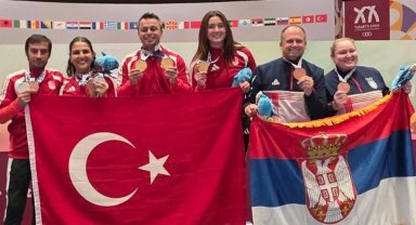 Jandarma sporcularından Akdeniz Oyunları'nda altın madalya