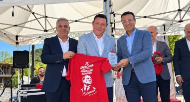 Karacaova Mübadilleri 11. buluşmasında Recep Dural'a teşekkür plaketi