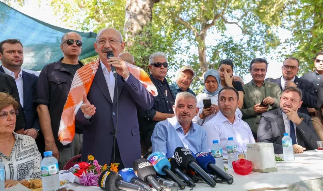 Kılıçdaroğlu, Buca Kaynaklar'da köylülerle buluştu
