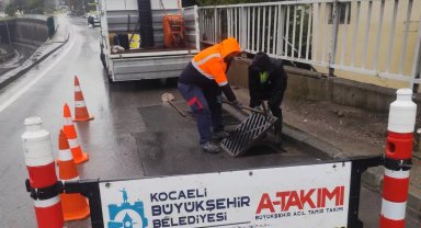 Kocaeli ekipleri yağışa karşı teyakkuzda