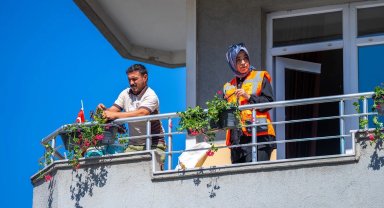 Kocaeli Gebze'de komşuluk çiçek açtı
