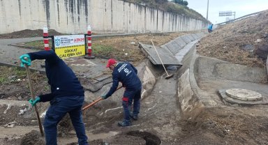 Kocaeli'de yağışa karşı hızlı ve yoğun mesai