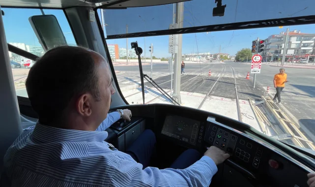 Konya'da Başkan Altay o hatta test sürüşüne çıktı