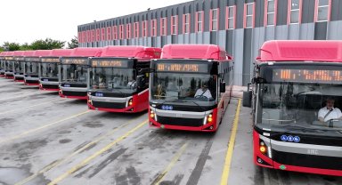 Konya'ya 10 çevreci otobüs daha filoya dahil oldu