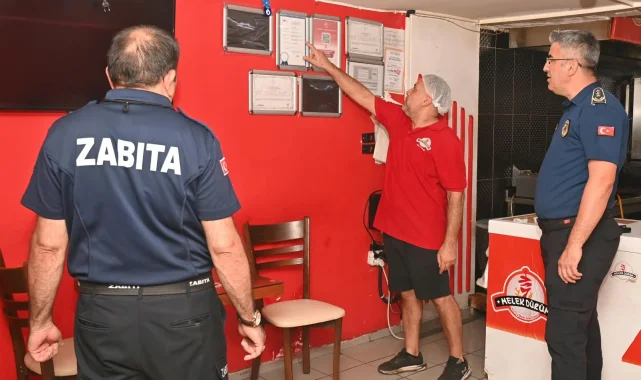 Kumluca'da döner işletmelerine hijyen ve ruhsat denetimi