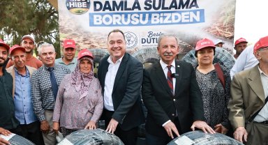 Manisa Salihli'de 500 üreticiye damlama sulama desteği