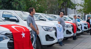Milas Belediyesi araç filosunu 9 yeni araçla güçlendirdi