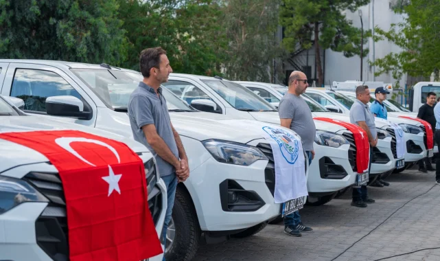 Milas Belediyesi araç filosunu 9 yeni araçla güçlendirdi