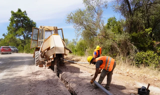 Muğla Çamlı'daki 30 yıllık içme suyu hatları yenileniyor