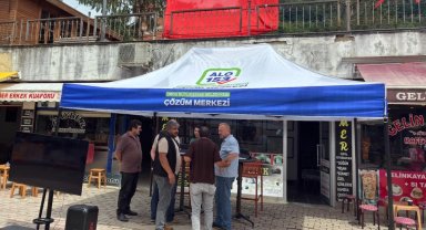 Ordu'da 153 Çözüm Merkezi Çamaş'ta vatandaşlarla buluştu