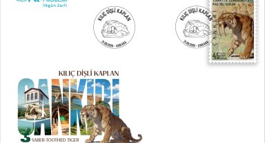 PTT'den "Kılıç Dişli Kaplan" temalı anma pulu