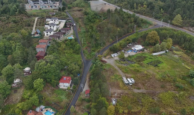 Sakarya Sapanca'da 10 kilometrelik asfalt mesaisi tamamlandı