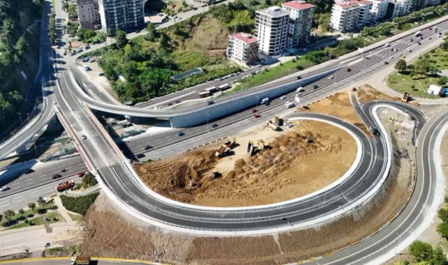 Samsun'da Kenan Şara Kavşağı düzenlemesi trafiği rahatlattı