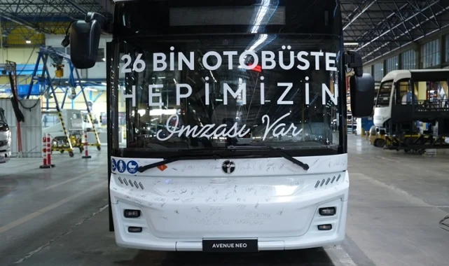 TEMSA'nın 26 bininci otobüsü banttan indi