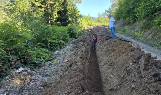 Trabzon Şalpazarı'nda içme suyu altyapısı güçleniyor