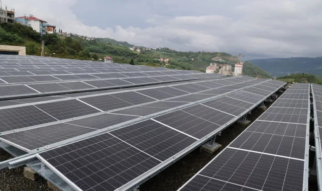 Trabzon'da Güneş Enerji Sistemi hizmete alındı