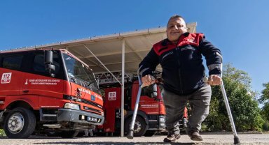 "110 Yaşar"ın 24 yıllık itfaiyecilik öyküsü