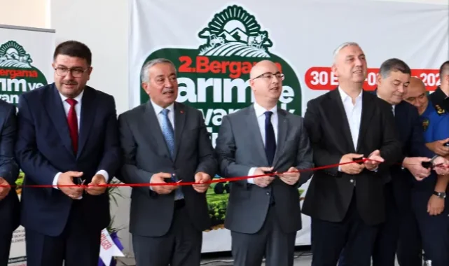 2. Bergama Tarım ve Hayvancılık Fuarı törenle açıldı