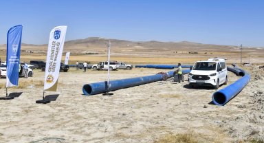 Ankara Polatlı'da tarımsal sulama hattı yenileniyor