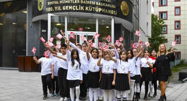 Ankara'da çocuklar Cumhuriyet Bayramı'nı coşkuyla kutladı
