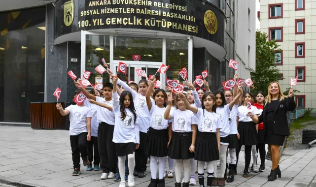 Ankara'da çocuklar Cumhuriyet Bayramı'nı coşkuyla kutladı