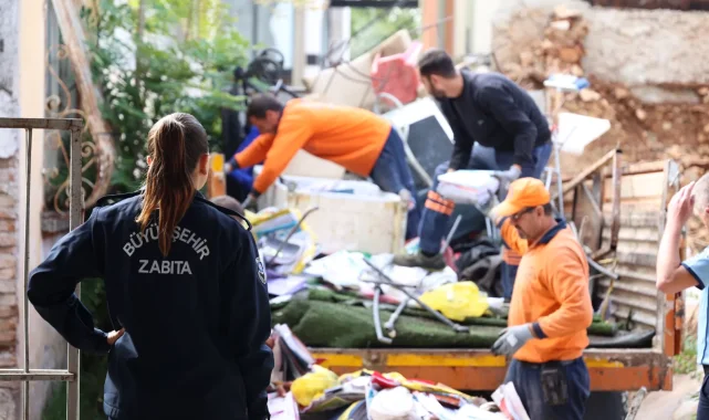 Antalya Balbey'de hurda ve atık operasyonu