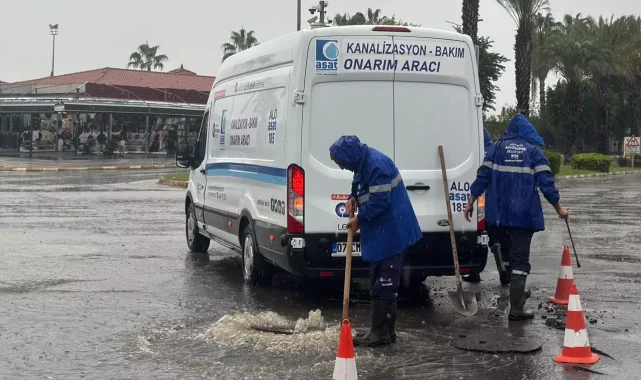 Antalya Büyükşehir yağmur teyakkuzunda! 464 personel sahada