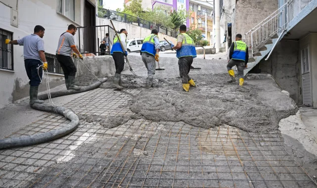 Bornova'da bir yol sorunu daha çözüldü