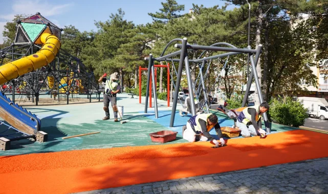 Bursa Yıldırım'da parklar kışa hazırlanıyor