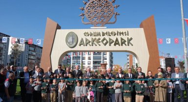 Çorum'un üçüncü tematik parkı 'Arkeopark' açıldı