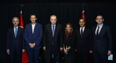 Cumhurbaşkanı Erdoğan, SpaceX yöneticilerini kabul etti