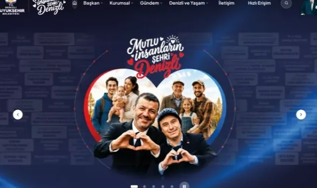 Denizli Büyükşehir Belediyesi'nin dijital yüzü yenilendi