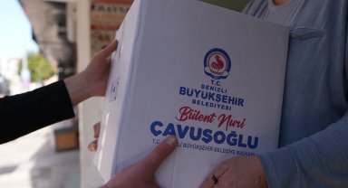 Denizli'de gıda kolisi desteği devam ediyor