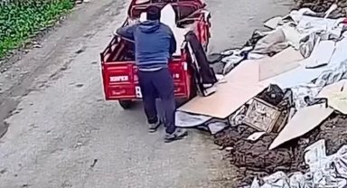 Düzce'de boş araziye atık dökene suçüstü