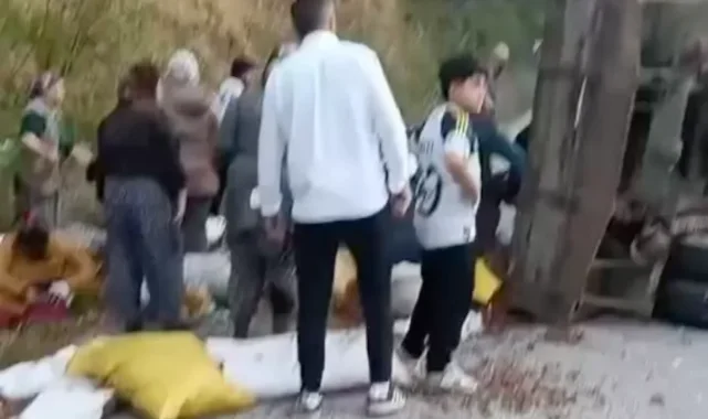 Düzce'de fındık işçilerini taşıyan traktör devrildi: 11 yaralı