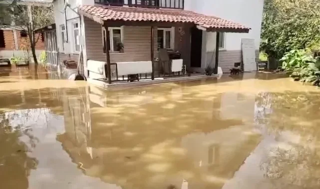Düzce'de sağanak yağış su baskınlarına neden oldu