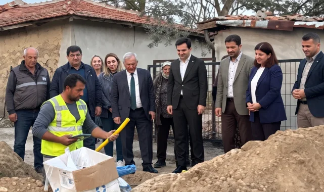 Edirne İbriktepe Köyü'nde doğal gaz çalışmaları incelendi
