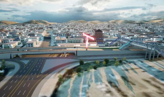 Eyyübiye Köprülü Kavşağı'nda hummalı çalışma