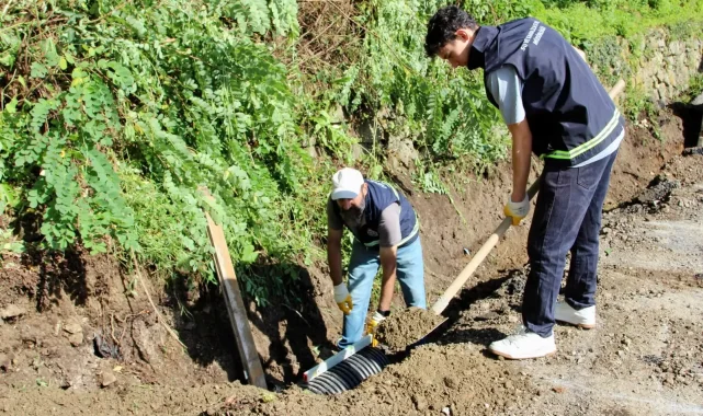 Giresun'da 5 mahalleye 18 kilometrelik kanalizasyon hattı