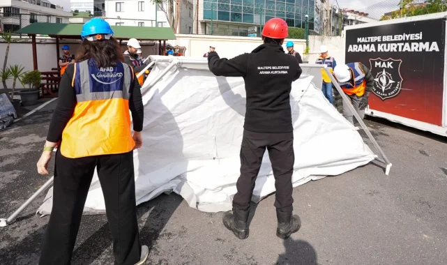 İstanbul Maltepe'de afetlere karşı seferberlik sürüyor