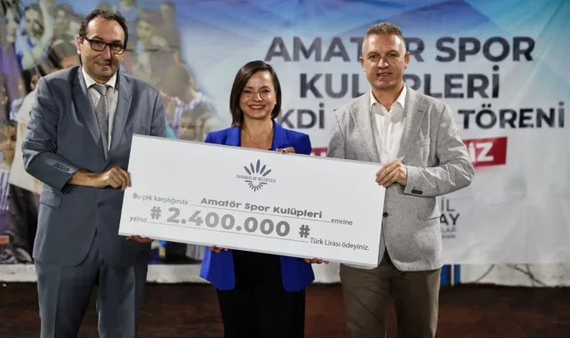 Karabağlar'da amatör spora 2,4 milyon TL destek