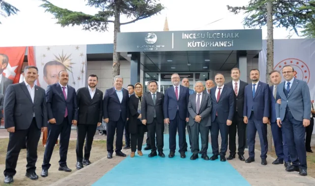 Kayseri Büyükşehir İncesu İlçe Halk Kütüphanesi'ni hizmete açtı