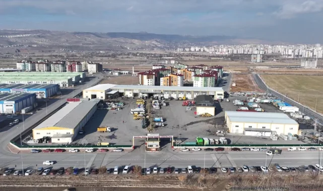Kayseri Kocasinan'ın bakım onarım merkezi sanayi sitesi gibi