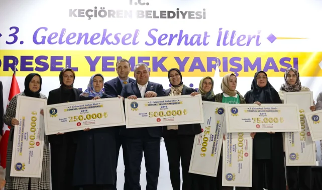 Keçiören'de yöresel lezzetler yarıştı, ödüller sahiplerini buldu
