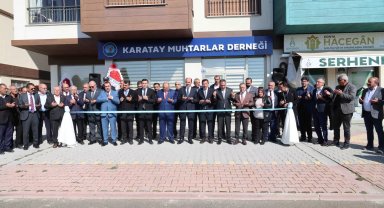 Konya Karatay Muhtarlar Derneği yeni hizmet binası törenle açıldı